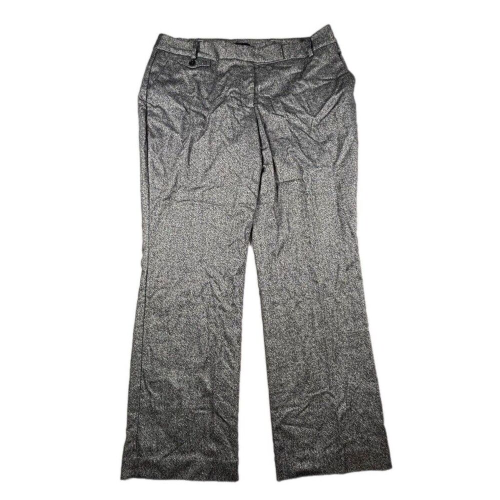 Talbots women's gray and black speckle wool blend slacks Size 12WP